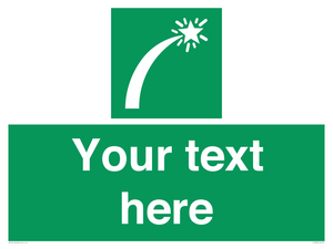 Custom sign safe condition Survival craft distress signal